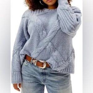 For Love & Lemons Women's Carley Cropped Sweater Size Medium